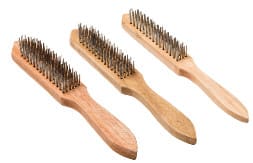 HAND STEEL WIRE BRUSH WOODEN HANDLE